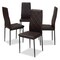 Baxton Studio Blaise Modern Brown Faux Leather Upholstered Dining Chair, PK4 146-8782 - alternate 1